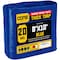 Core Tarps Heavy Duty Tarp, 10 ft L x 0.5 mm H x 8 ft W, 20 Mil, Blue, Polyethylene CT-705-8X10 - alternate 1